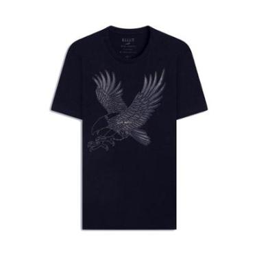 Imagem de Camiseta Ellus Cotton Fine Eagle Pino Classic Azul Marinho-Masculino