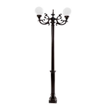 Imagem de Poste Colonial De Jardim Petrópolis Alumínio Fundido 213cm