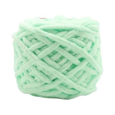 Imagem de Fio De Poliéster Macio E Grosso (2 Peças) Para Tricô Manual, Crochê, C