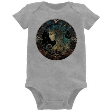 Imagem de Body Bebê Vírgem Sígno - Foca na Moda, Cinza, GG