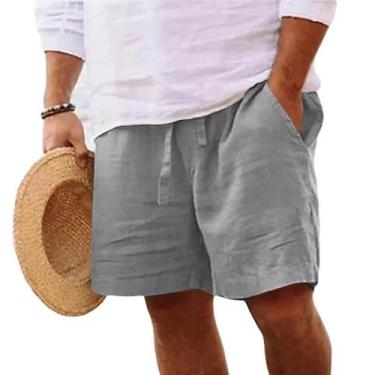 Imagem de Shorts de Algodão Leve Masculino - Ideal para Academia, Praia e Corrid