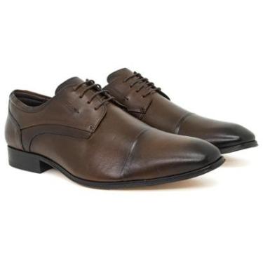 Imagem de Sapato Social Masculino Jota Pe Di Caprio Couro Nobre Legítimo Confortável Solado de Couro 83900-Masculino