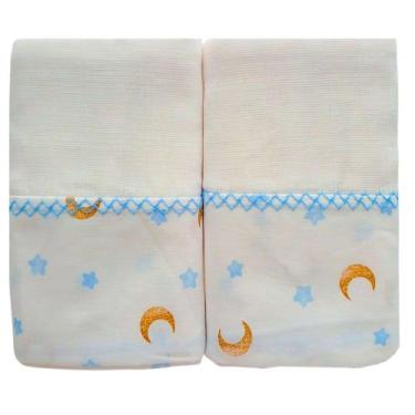 Imagem de Kit 2 Toalhas Fralda Bebê Grande 100 Algodão para Banho Amamentação En