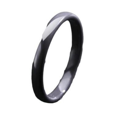 Imagem de Aliança De Casamento Hipoalergênica De Cerâmica 3mm De Largura, Anel M