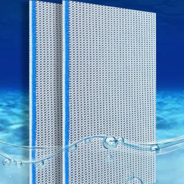 Imagem de eYourlife2012 Almofada de filtro de aquário, 8 camadas, 10D de alta densidade, bio-filtro espesso, espuma de esponja de tanque de peixes, acessórios de mídia de filtro (177,8 x 7,6 cm)