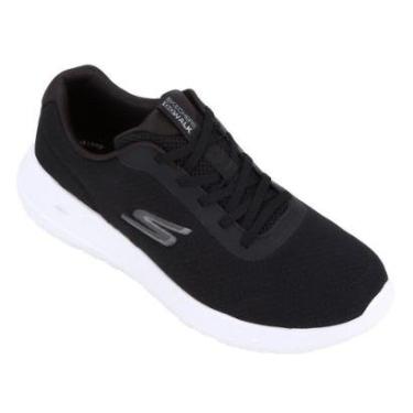 Imagem de Tênis Skechers Go Walk Max Ecstatic Masculino - Preto e Branco-Masculino
