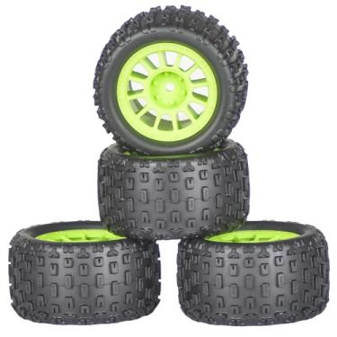 Imagem de 4Pcs Monster Truck Tires 1/16 1/18 Scale 74mm Pre-glued Foam Insert Tires for ARRMA Granite 1/18 Granite/Typhon, WLtoys A949, for MJX Hyper Go H16, High-Grip Ready-to-Run