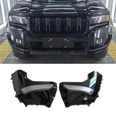 Imagem de Kit de carroceria de spoiler difusor de para-choque dianteiro para carro compatível com Prado LC250 2024+ protetor de para-choque acabamento de canto acessórios de carro (branco)