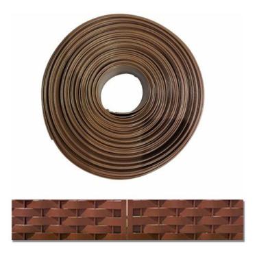 Imagem de Limitador Separador De Grama Marrom Fechamento 7cm X 25m - Wlplast