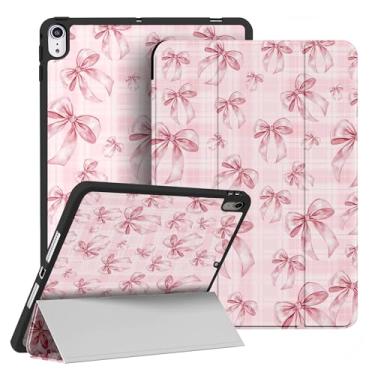 Imagem de RQYDYZMJ Capa para iPad Air 11 polegadas M3 2025 M2 2024, iPad Air 5ª 2022/4ª geração 2020 10 polegadas, hibernar/despertar automático, suporte inteligente com três dobras à prova de choque para