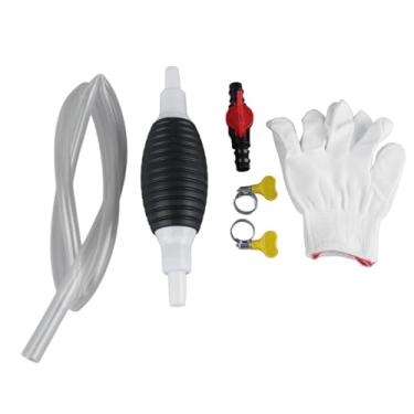 Imagem de Bomba de sucção de carro, bombas de combustível manual, mangueira de sucção de óleo com válvula de fluxo de bomba de ar mangueira de 1 m para extração de óleo de gasolina, limpeza de pneus