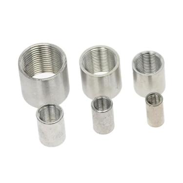 Imagem de Aço inoxidável 304 1/20.3 cm 1/10.2 cm 1/5.1 cm 3/20.3 cm 3/10.2 cm 2.5 cm 1-1/10.2 cm 3/20.3 cm 3/10.2 cm 2.5 cm 1-1/5.1 cm encaixes de tubulação rosca fêmea junta adaptador de água gás (2,5 cm)