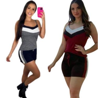 Imagem de Kit 2 Conjuntos Regata com Short Adulto - Momento Vestidos (Amariti), 