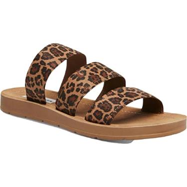 Imagem de Steve Madden Sapatilha feminina casual com tiras estilo pascal, Leopardo, 6.5