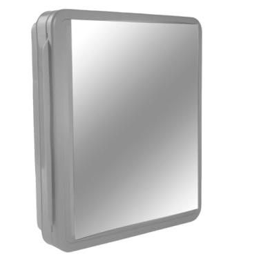 Imagem de Armário de Banheiro Moderno com Espelheira – Armazenamento Organizado para Higiene e Cosméticos, Ideal para Banheiro Doméstico e Apartamento (cinza)