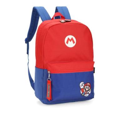 Imagem de Mochila de Costas Super Mario Bros Infantil Escolar Casual - Luxcel, V