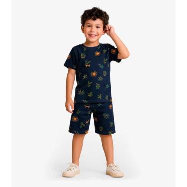Imagem de Pijama Infantil Menino Estampado Select Azul, 10, Azul