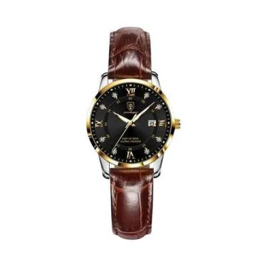 Imagem de Relógio De Quartzo Feminino Luxuoso À Prova d'Água Luminoso Em Aço Ino