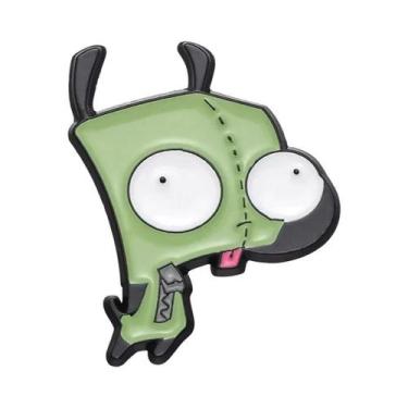 Imagem de Broches De Esmalte E Crachás De Lapela Do Desenho Animado Alien Invade