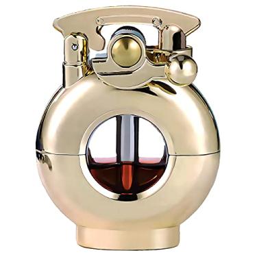 Imagem de Lighters querosene antigo isqueiro de bolso chama macia tanque de combustível transparente isqueiro para coleção presente decorativo (ouro)