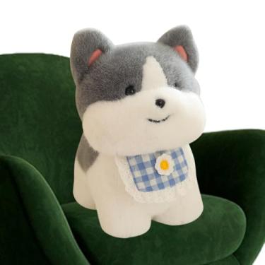 Imagem de Boneca de cachorro de pelúcia | Exibição suave para dormir - de cachorro de pelúcia de animal - para amantes de animais de estimação, meninos, meninas, amigos, adolescentes, sofá-cama, sofá