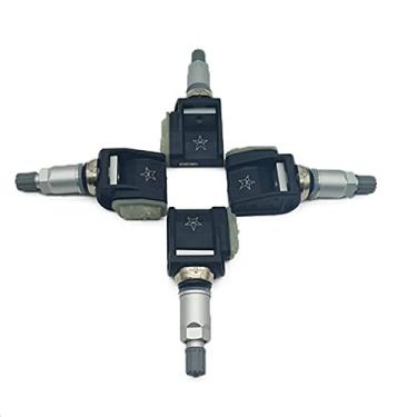 Imagem de Conjunto de 4 sensores TPMS (Sensor de Pressão dos Pneus) para Chevrolet, Isuzu, Buick, GMC, Cadillac e CTS (códigos de barras: 2577-4007 e 25774007).
