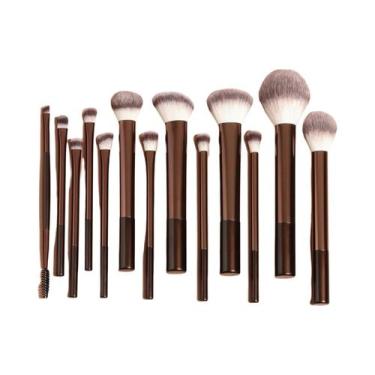 Imagem de Conjunto De 13 Pincéis De Maquiagem Para O Rosto: Base, Corretivo, Pó,