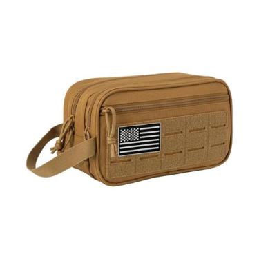 Imagem de Bolsa De Higiene Masculina Impermeável Modular EDC Pequena Com Compart