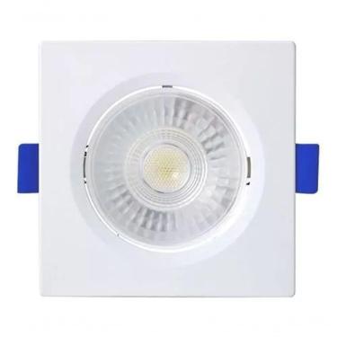 Imagem de Spot Led Embutir Quadrado 6w 3000k Branco Blumenau Branco - Bivolt