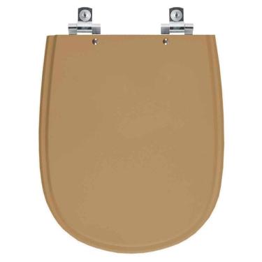 Imagem de Assento Sanitário Soft Close Paris Amendoa Para Vaso Ideal Standard