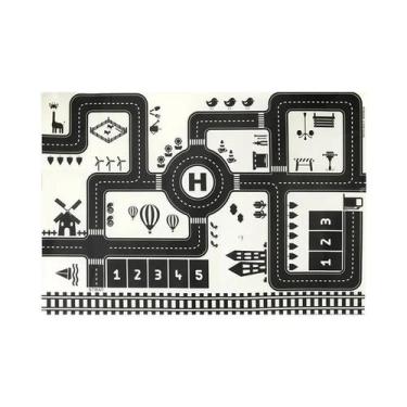 Imagem de Tapete De Brincar Para Bebês Com Mapa De Tráfego Urbano, Estacionament