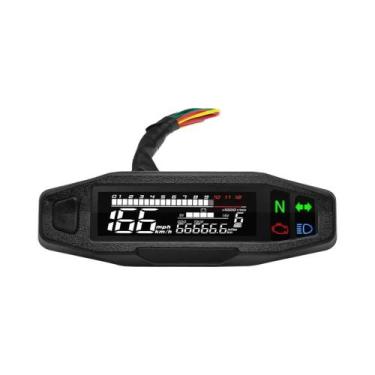 Imagem de Painel Digital Universal 12V Para Motocicleta: Velocímetro, Tacômetro,