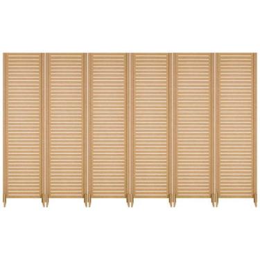 Imagem de 6 Biombo Reto Com Pes Folha Painel Mdf Cru Divisor Divisoria Separador