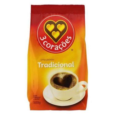 Imagem de Café Tradicional Almofada Três Corações 500g