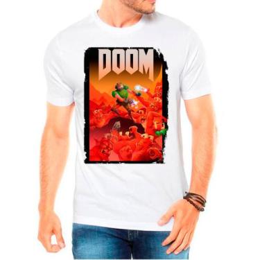 Imagem de Camiseta doom jogos games camisa masculina lançamento 01 - DESIGN CAMI