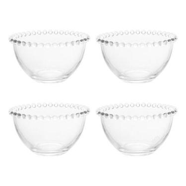 Imagem de Conjunto 04 Bowls Cristal Transparente Pearl Wolff