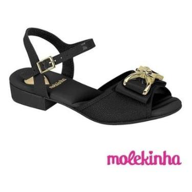 Imagem de Sandália Infantil Salto Crianças Saltinho Meninas Molekinha-Feminino