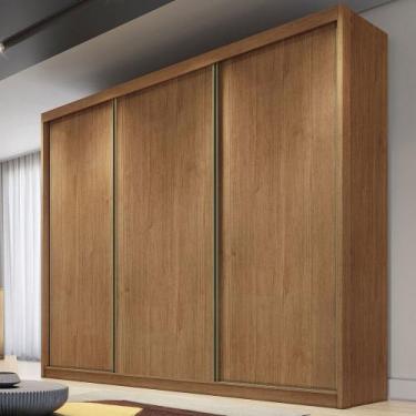 Imagem de Guarda-Roupa Casal Tullins 3 Portas 8 Gavetas 100% Mdf Cumaru - Pnr Mó