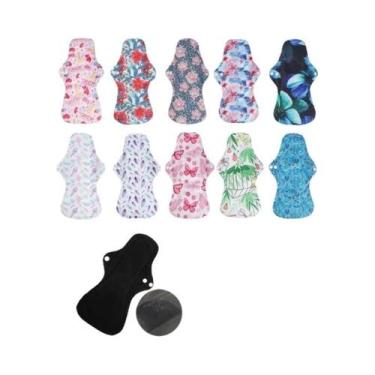 Imagem de Absorventes Menstruais Reutilizáveis Para Fluxo Intenso 5PCS Laváveis 