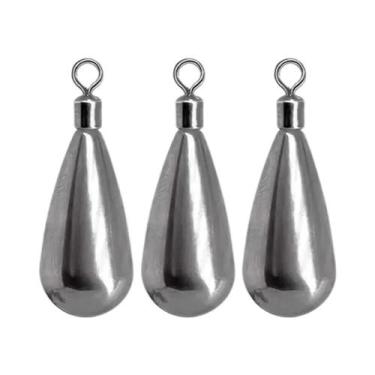 Imagem de Peso De Pesca Em Aço De Tungstênio, Molde Cilíndrico, Chumbada Giratór