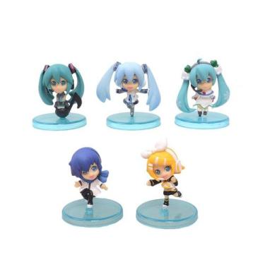 Imagem de Figura de anime, modelo colecionável, modelo Hatsune Miku, 5 unidades/
