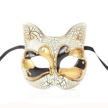 Imagem de Máscara de festa de máscaras, máscara de meia face, carnaval de Hallow