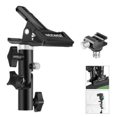 Imagem de Suporte de braçadeira e adaptador Cold Shoe para Photo Studio Neewer