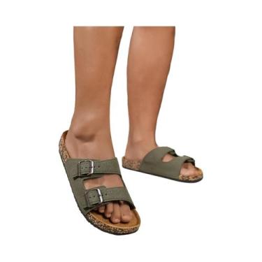 Imagem de Sandálias Planas Vintage Casuais Para Meninos Adolescentes, Slip-On, C