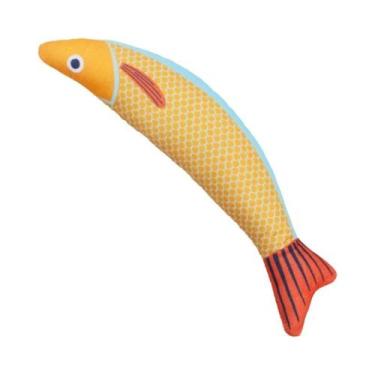 Imagem de Brinquedos De Pelúcia Para Gatos, Simulação De Peixe, Resistentes a Ar