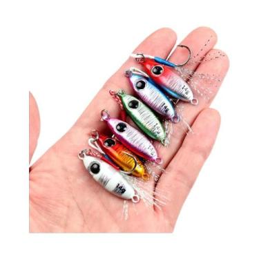 Imagem de Isca isca de fundição longa laser pequenas pedrasjig 5.5g- 21gsea pesc