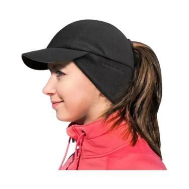 Imagem de Boné De Beisebol Feminino De Inverno Com Abertura Para Rabo De Cavalo,