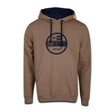 Imagem de Moletom Caguru New Era Basico Sazonal Caqui e Azul Marinho-Unissex