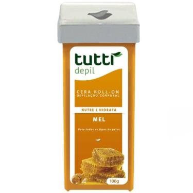Imagem de Cera Depilatória Roll-On corporal facial 100g Tutti Depil
