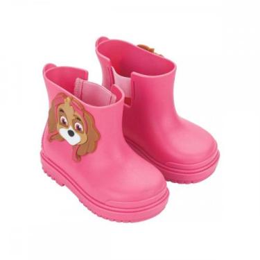 Imagem de Bota Grendene Kids 23450 Galocha Patrulha Canina, Rosa, 27/28